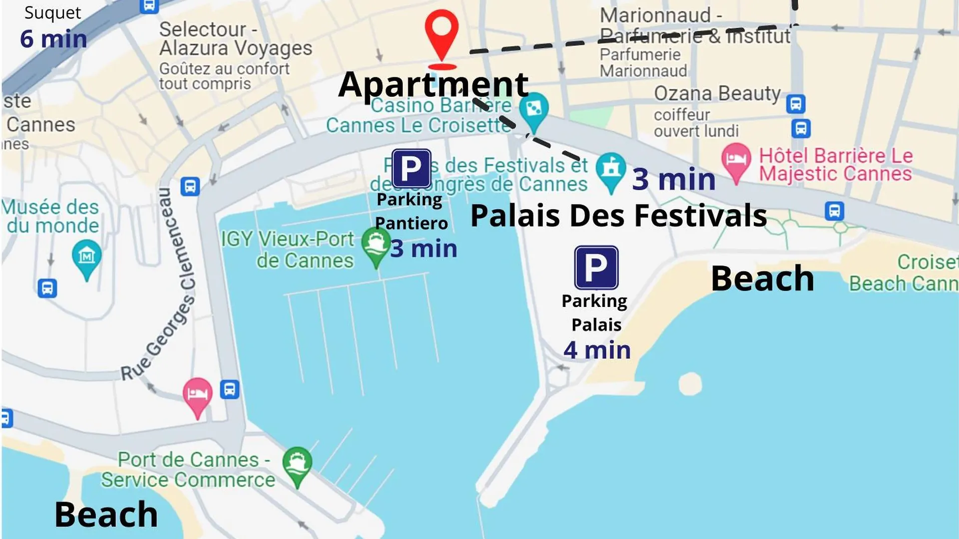 Deluxe Seaview Balcony - 2 Min Palais & Beach Cannes